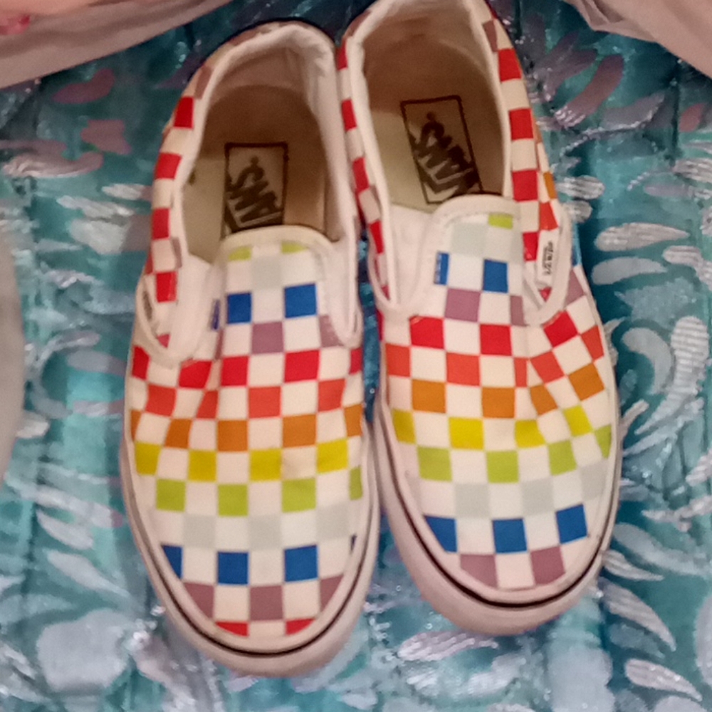 rainbow vans